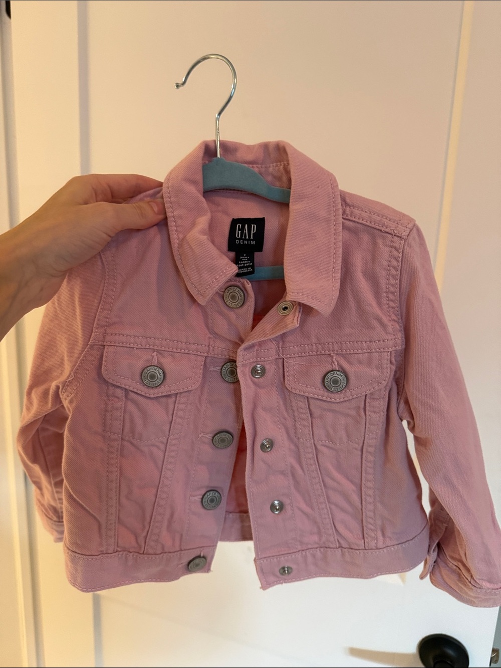 GAP Pink Denim Jacket for Kids